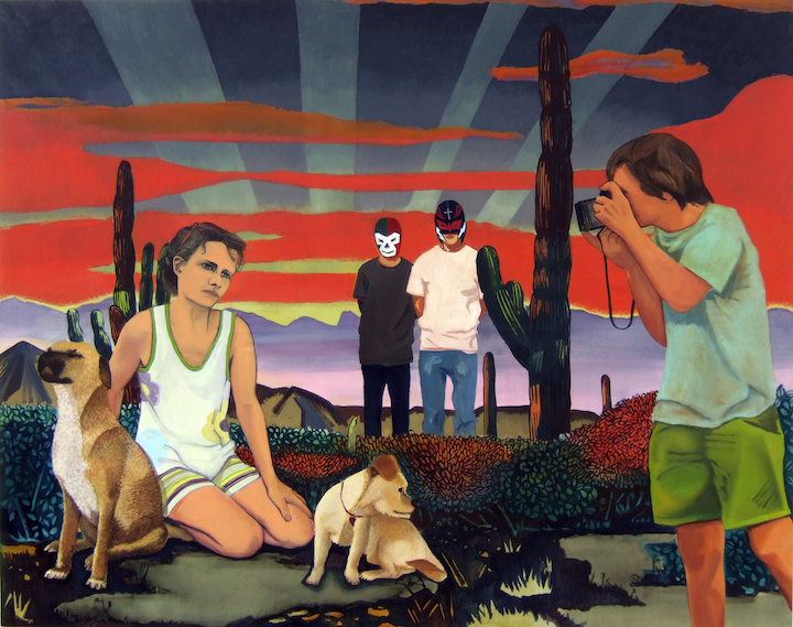 Jan Dziaczkowski, Tijuana, 2009, olej na płótnie, 120x150 cm