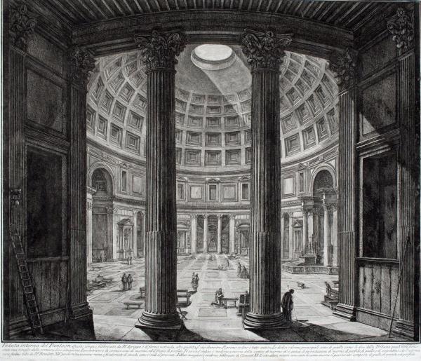 Giovanni Battista Piranesi, Panteon, po 1730, akwaforta