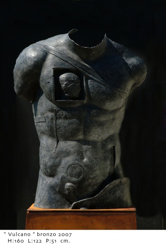 Vulcano- rzeźba autorstwa Igora Mitoraja