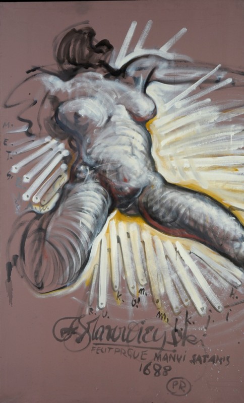 “Fecit Prague Manui Satanis”, fragment, 1988 r., fot. Agnieszka Indyk