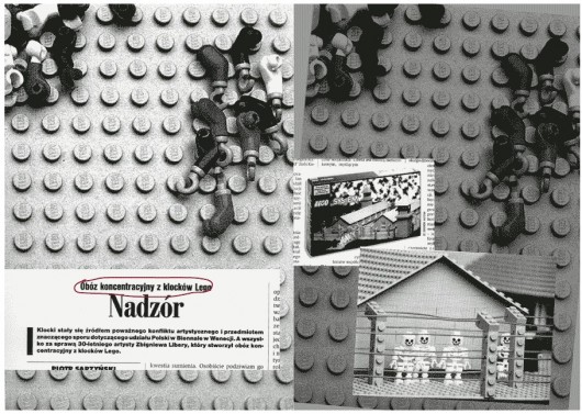 Obóz koncentracyjny z klocków Lego autorstwa Zbigniewa Libery 