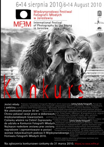 Plakat Festiwalu Fotografii Młodych w Jarosławiu