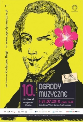 Plakat festiwalu „Ogrody Muzyczne”