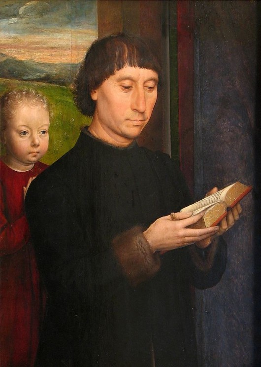 Hans Memling "Portret mężczyzny czytającego książkę"