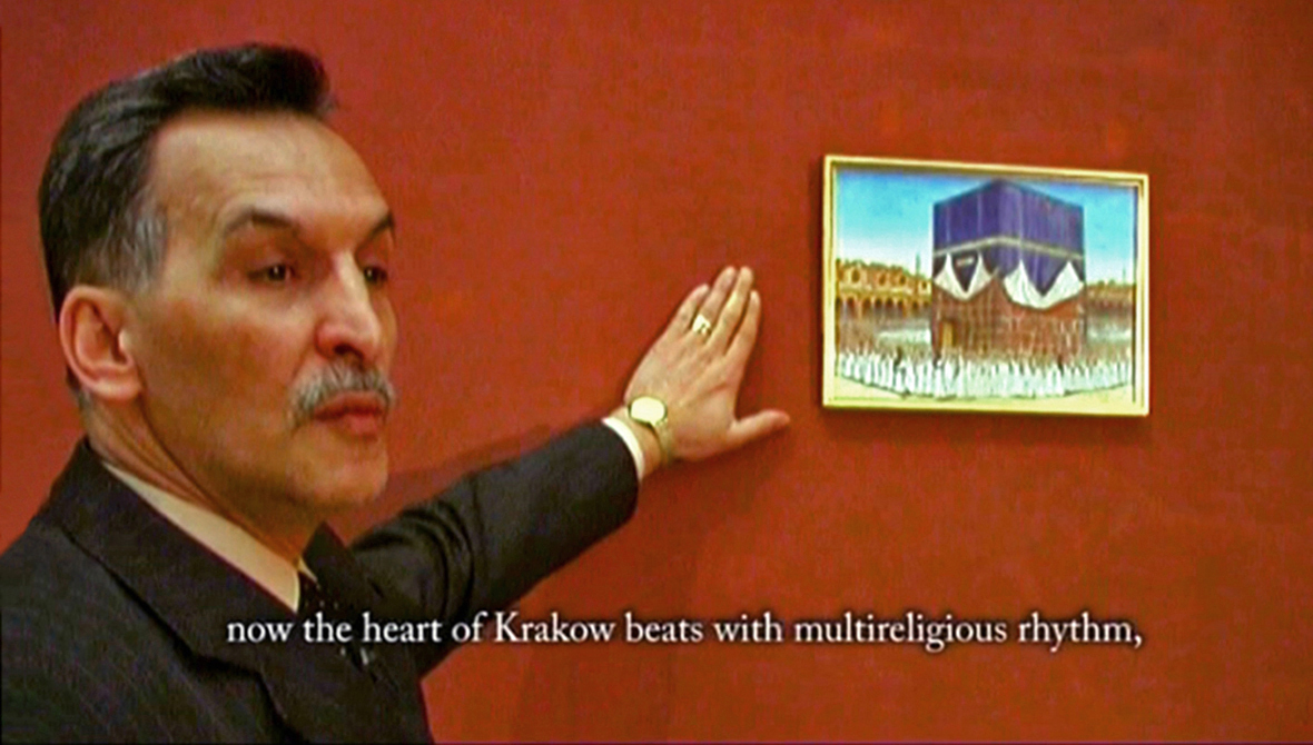 Rahim Blak, Święty Obraz KAABA, happening, wideo, Muzeum Narodowe w Sukiennicach, Kraków 2007