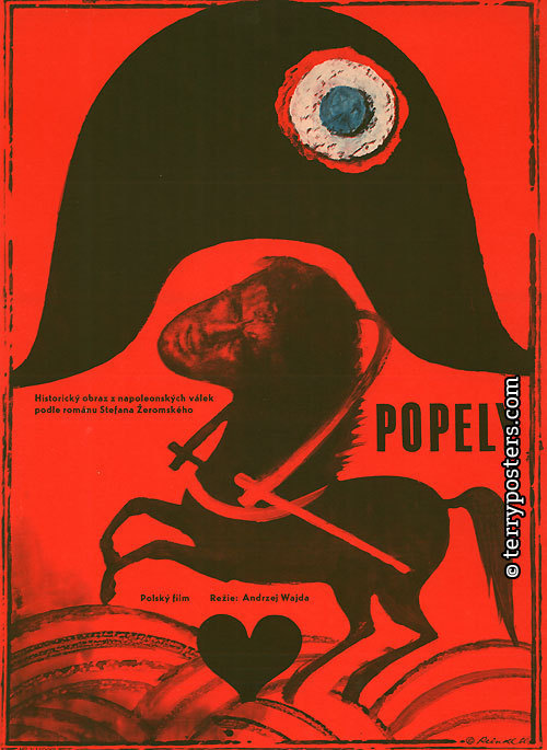 Czeski plakat do filmu "Popioły"