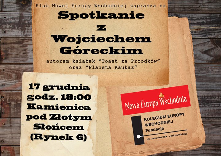 Spotkanie z Wojciechem Góreckim, plakat
