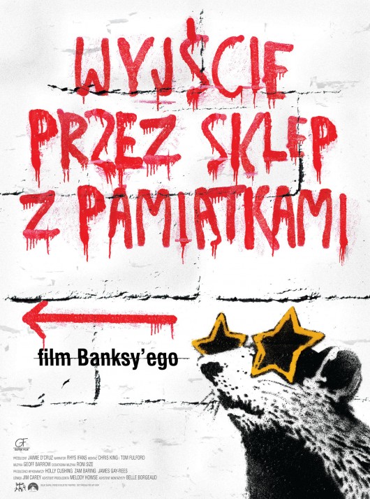 Wyjście przez sklep z pamiątkami, film Banksy'ego - plakat
