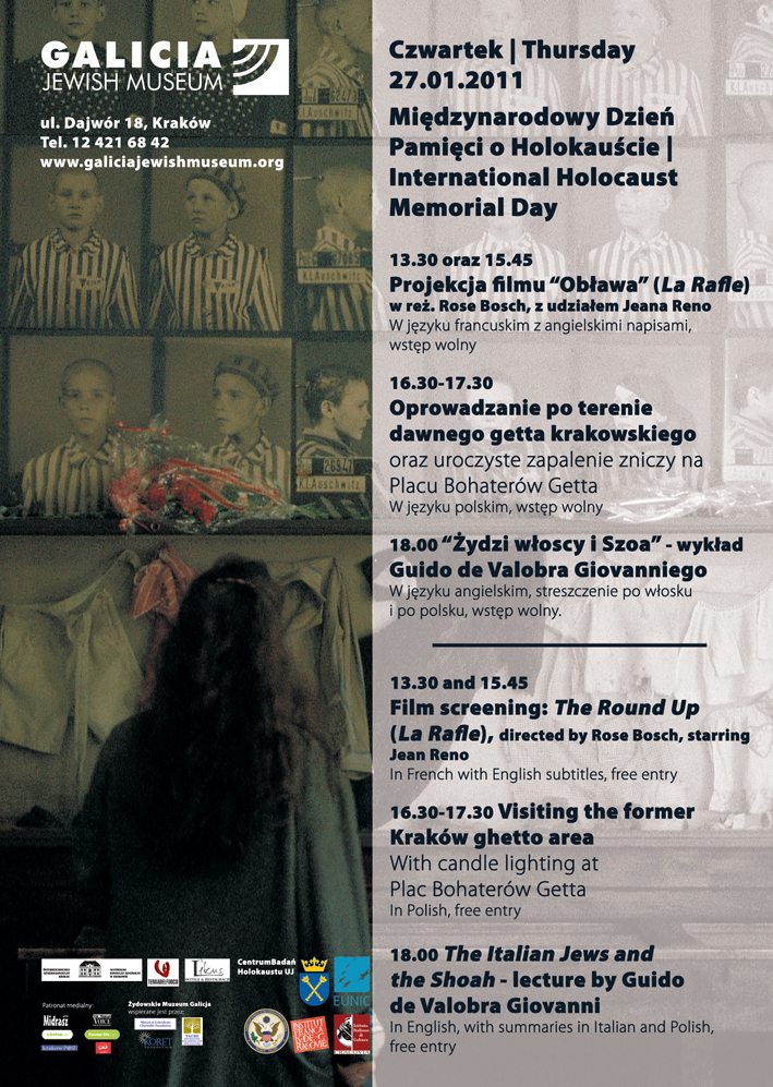 Obchody Międzynarodowego Dnia Pamięci o Holocauście w Żydowskim Muzeum Galicja
