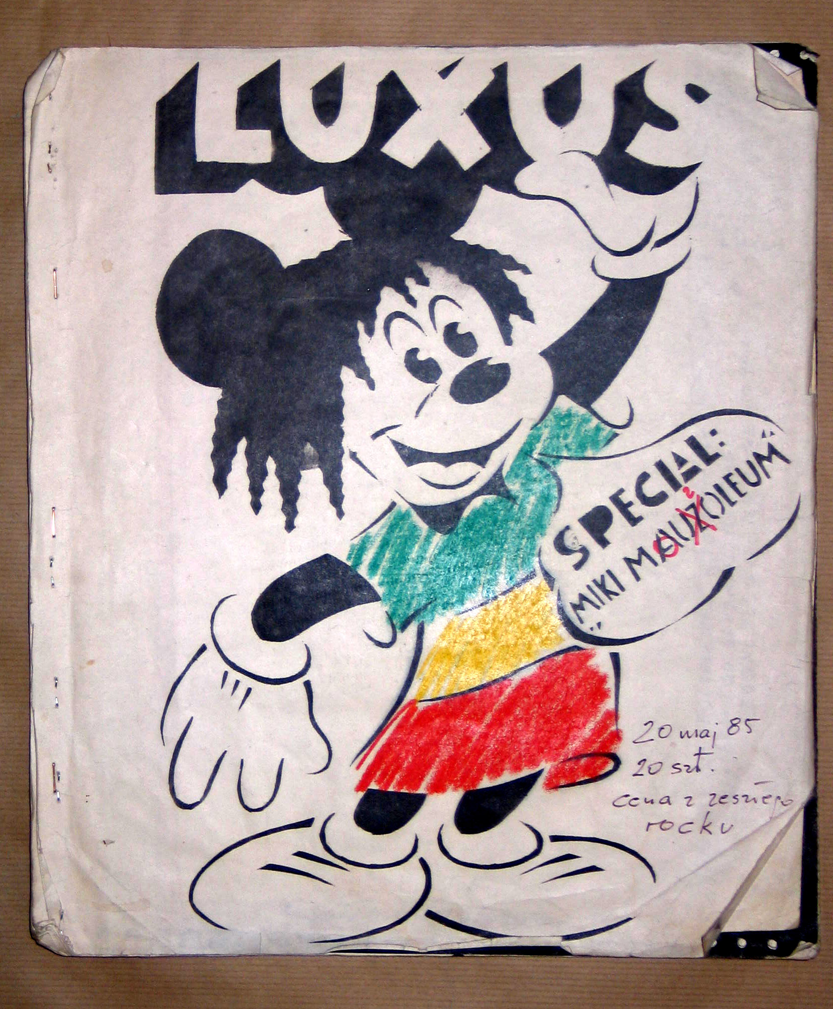 Grupa Luxus, okładka magazynu Luxus, wyd. bez numeru (w chronologii nr.5), data wydania 20 maj 1985