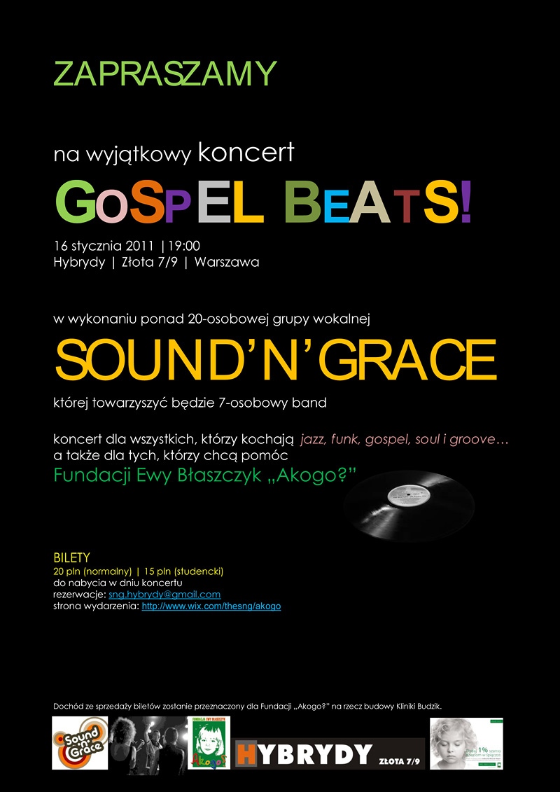 Koncert Gospel Beats - plakat