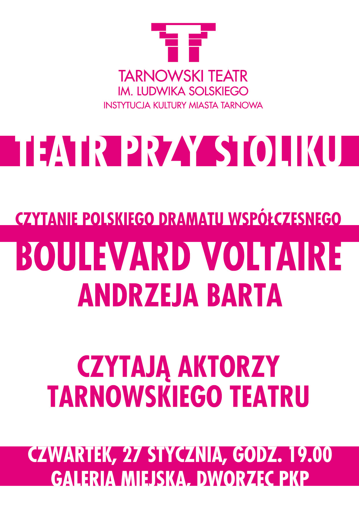 Teatr przy stoliku - plakat