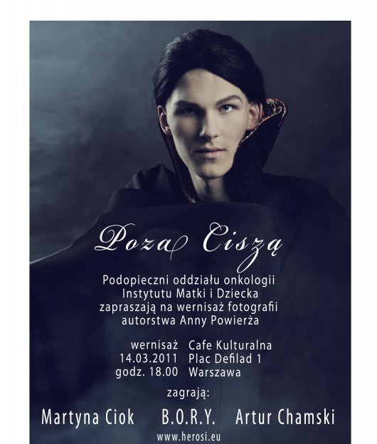 Wystawa fotografii "Poza ciszą" - plakat