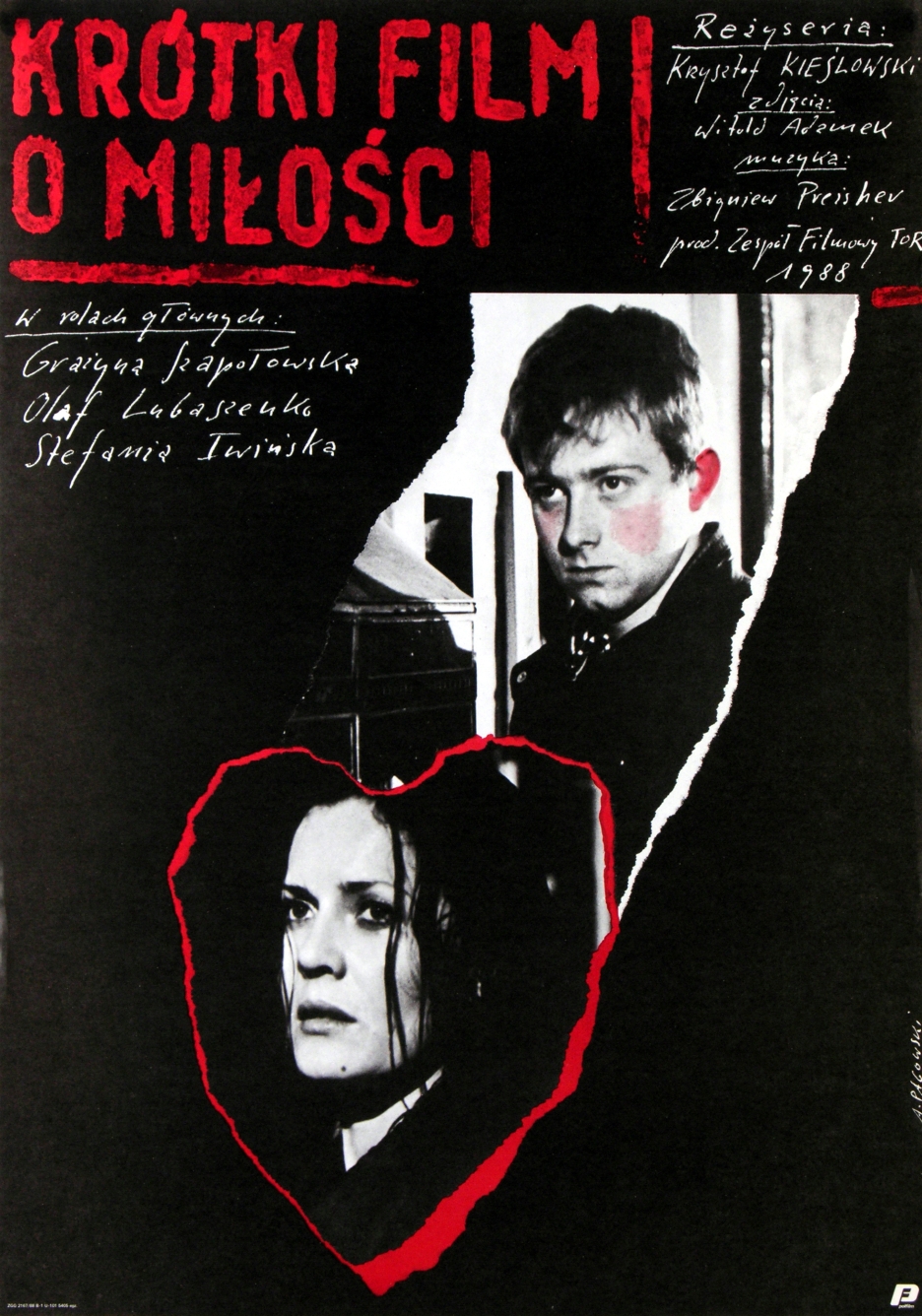 Plakat do filmu Krzysztofa Kieślowskiego