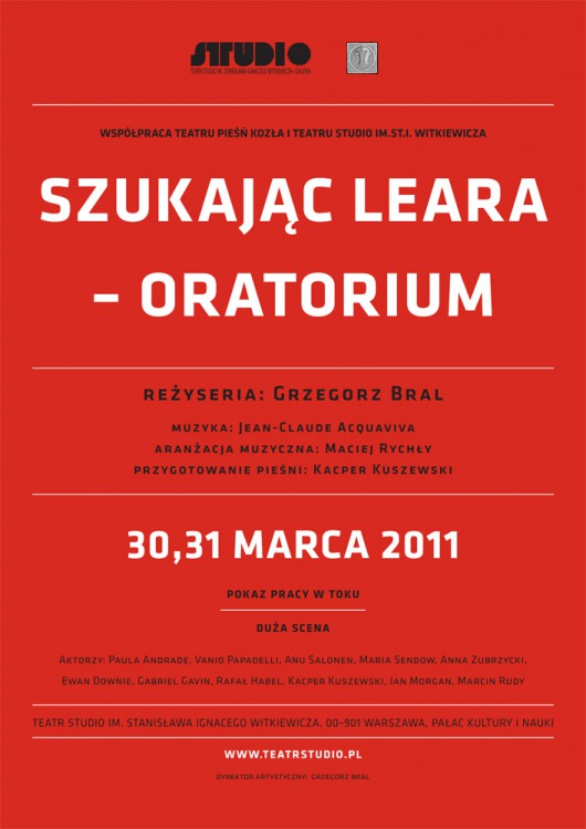 Szukając Leara - Oratorium