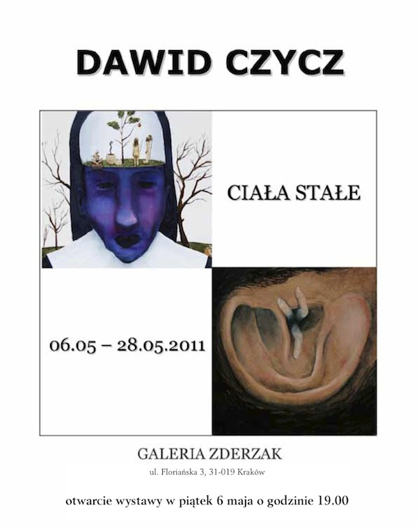 Dawid Czycz, Ciała stałe, poster udostępniony przez Galerię Zderzak