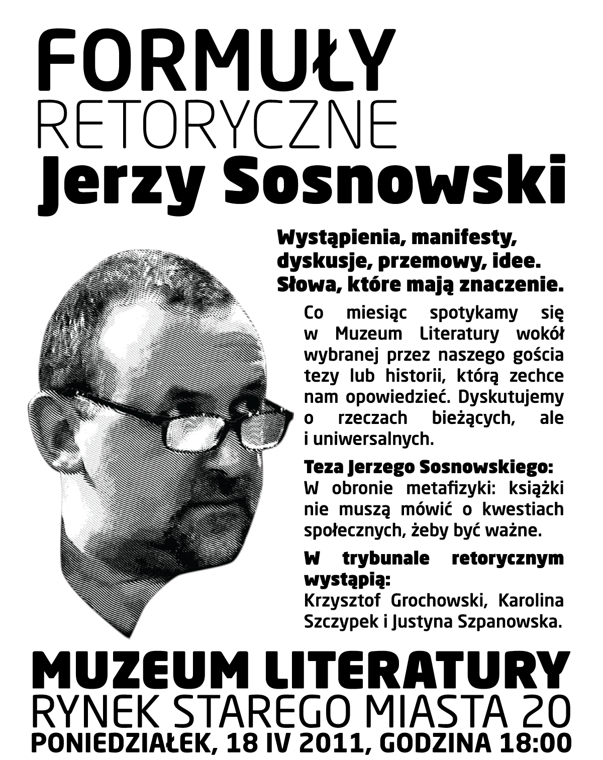 Formuły Retoryczne, plakat