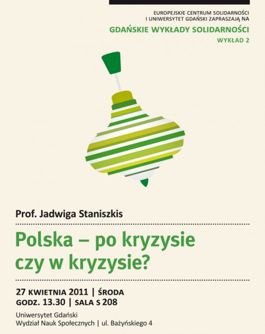 Gdańskie Wykłady Solidarności, wykład prof. J. Staniszkis