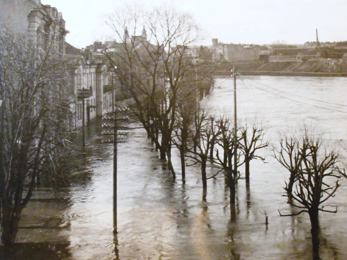Powódź w Wilnie, 1931, fot. Romuald Tadeusz Grygiel