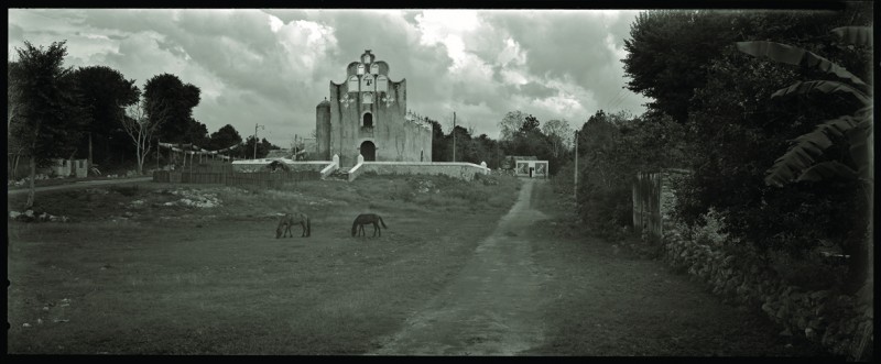 Andrzej Jerzy Lech, "Panoramiczny dziennik podróżny", Zacalaca, Mexico, 2007