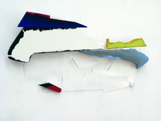 Reszty Reszt 11, 2009, akryl, deska, płótno, pleksi, 65x156 cm, fot. Zdzisław Orłowski