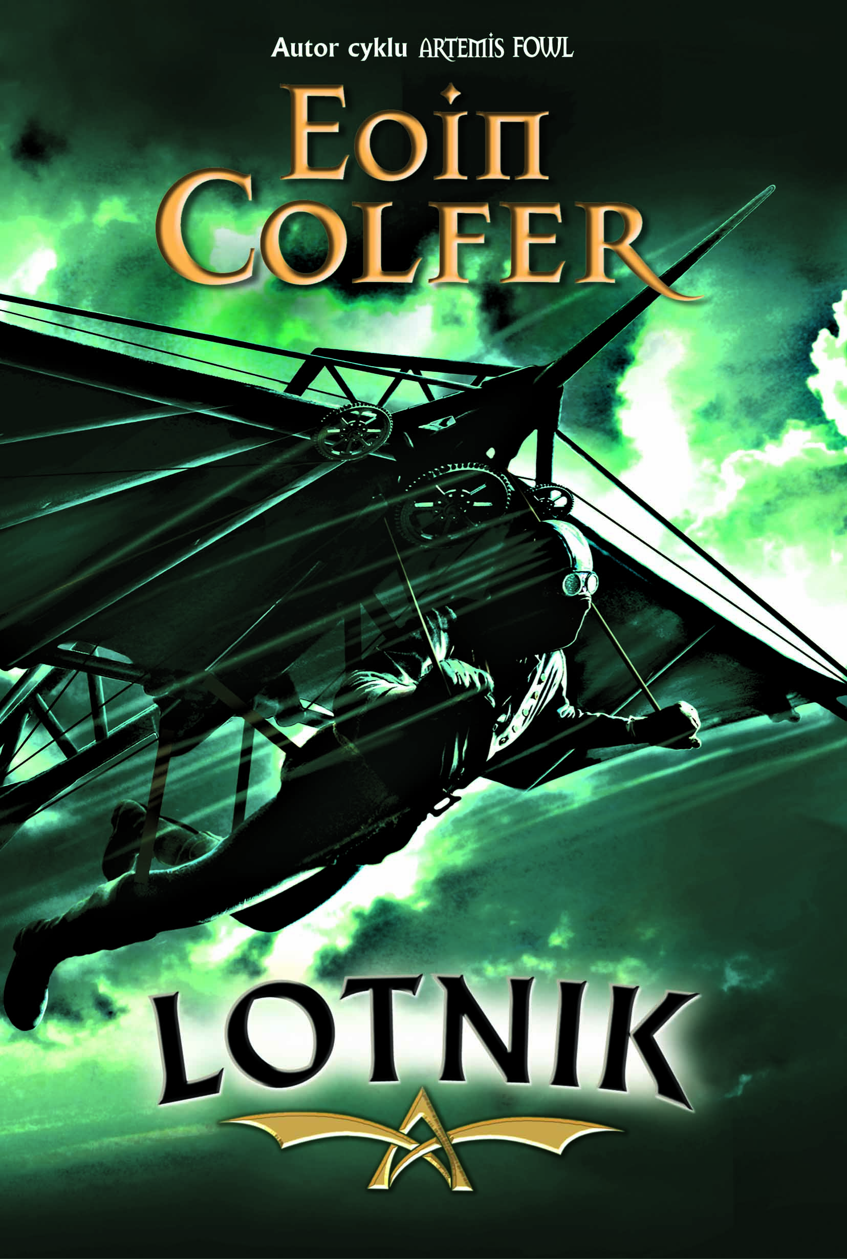 Eoin Colfer "Lotnik", okładka