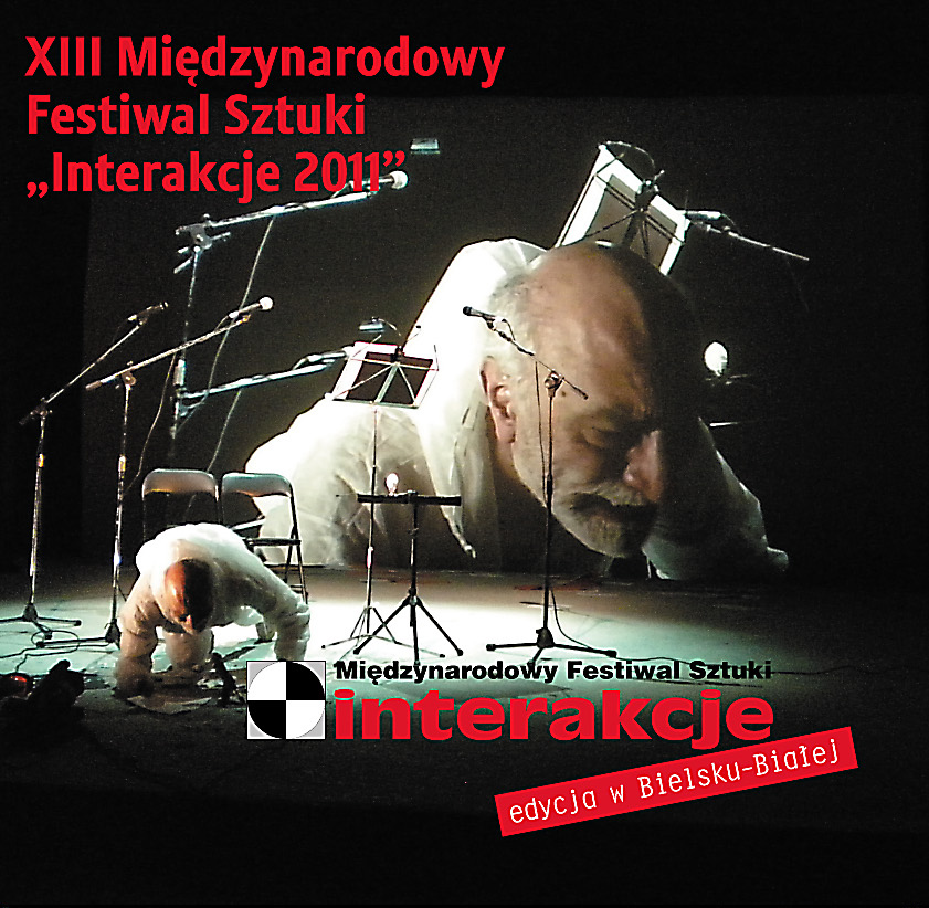 Festiwal Sztuki Interakcje, edycja bielska, plakat udostępniony przez Galerię Bielską
