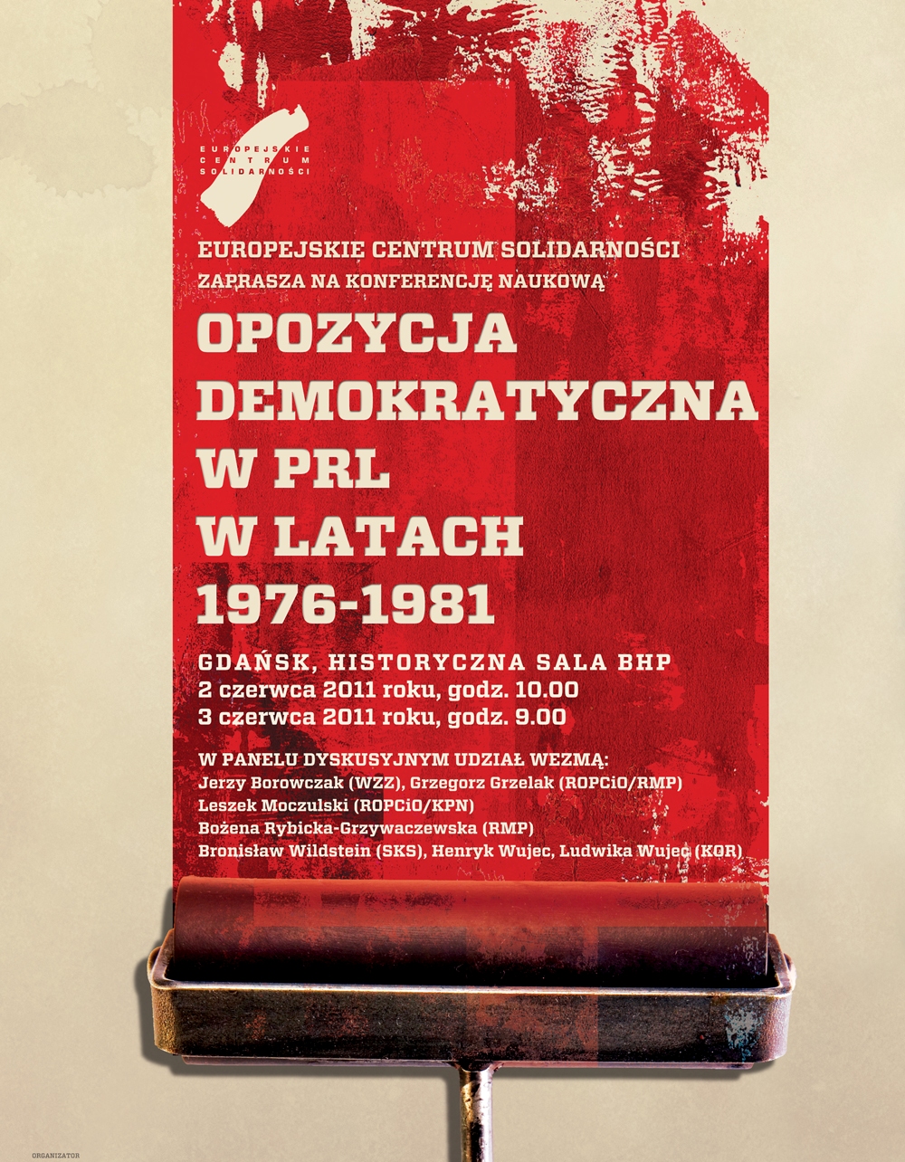 Konferencja: "Opozycja demokratyczna w PRL w latach 1976-1981", plakat
