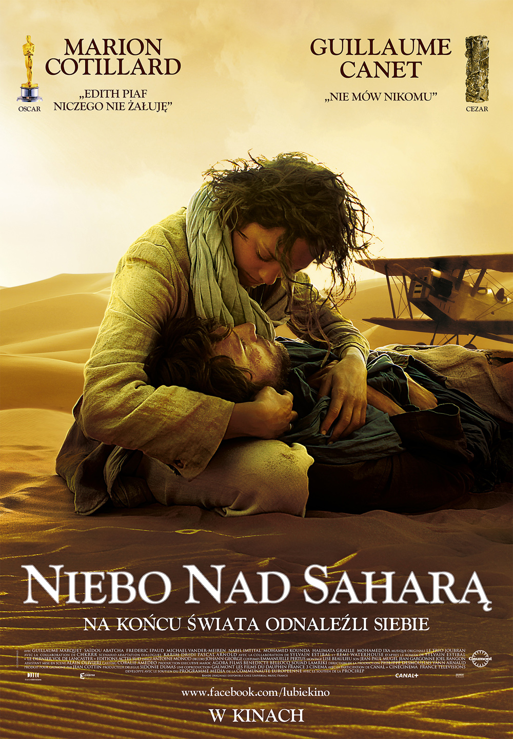 Plakat filmu "Niebo nad Saharą"
