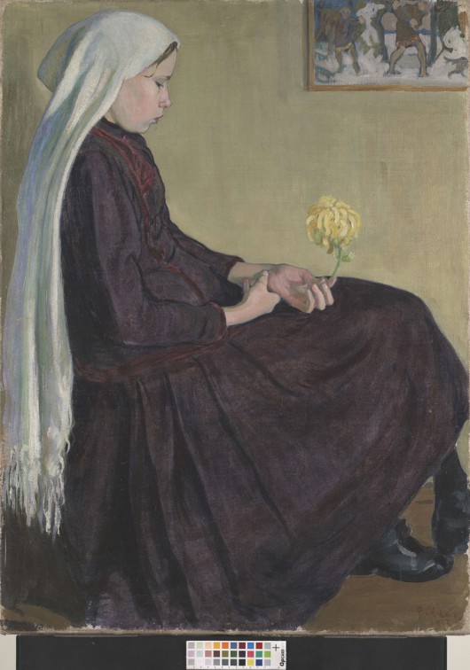 Peet Aren, Portret siostry, 1912, Muzeum Sztuki w Tartu, fragment wystawy Sztuka z Estonii, materiały udostępnione przez Muzeum Narodowe w Warszawie