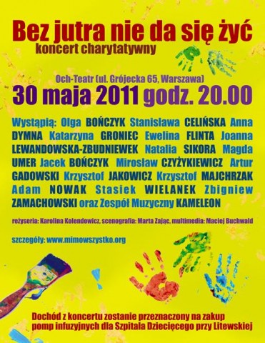 Koncert charytatywny "Bez jutra nie da się żyć"