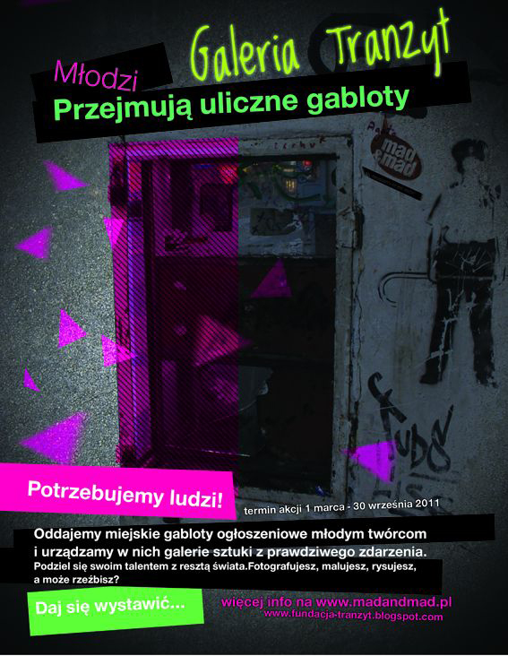 Galeria Tranzyt, plakat udostępniony przez organizatora