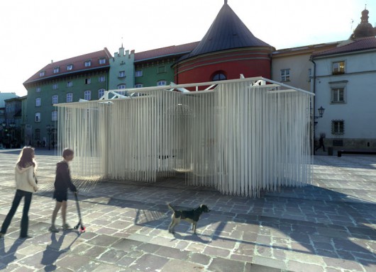 Instalacja artystyczna w ramach projektu Twarze Małopolski. XIII Dni Dziedzictwa Kulturowego dla Małopolskiego Instytutu Kultury