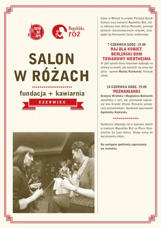 "Salon w Różach" - plakat, materiał udostępniony przez organizatora