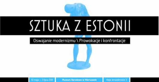 Sztuka z Estonii, zaproszenie na wystawę, materiały udostępnione przez Muzeum Narodowe w Warszawie