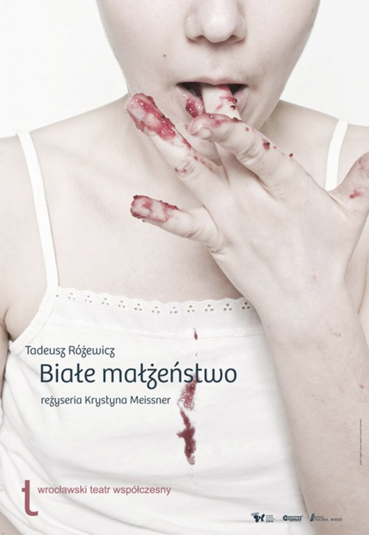 "Białe małżeństwo", reż. Krystyna Meissner, plakat