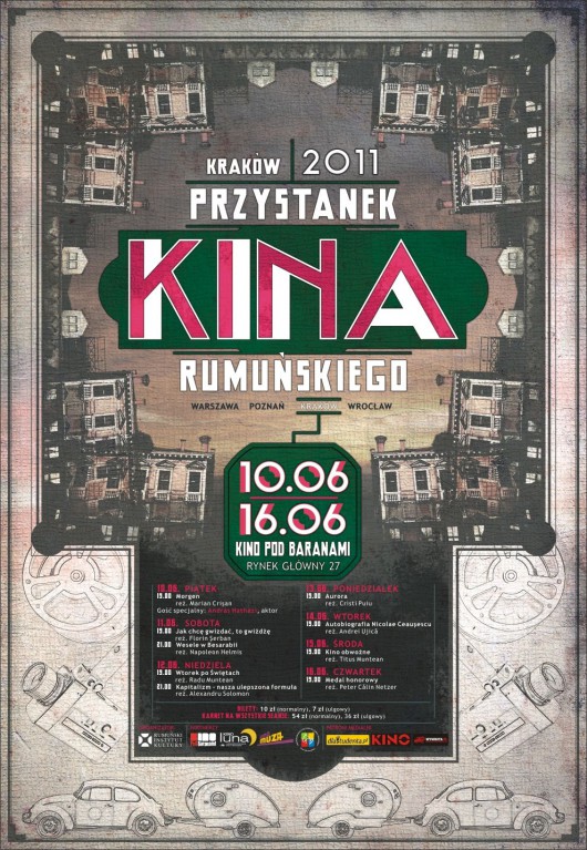 "Przystanek rumuńskiego kina" w Kinie pod Branami, plakat