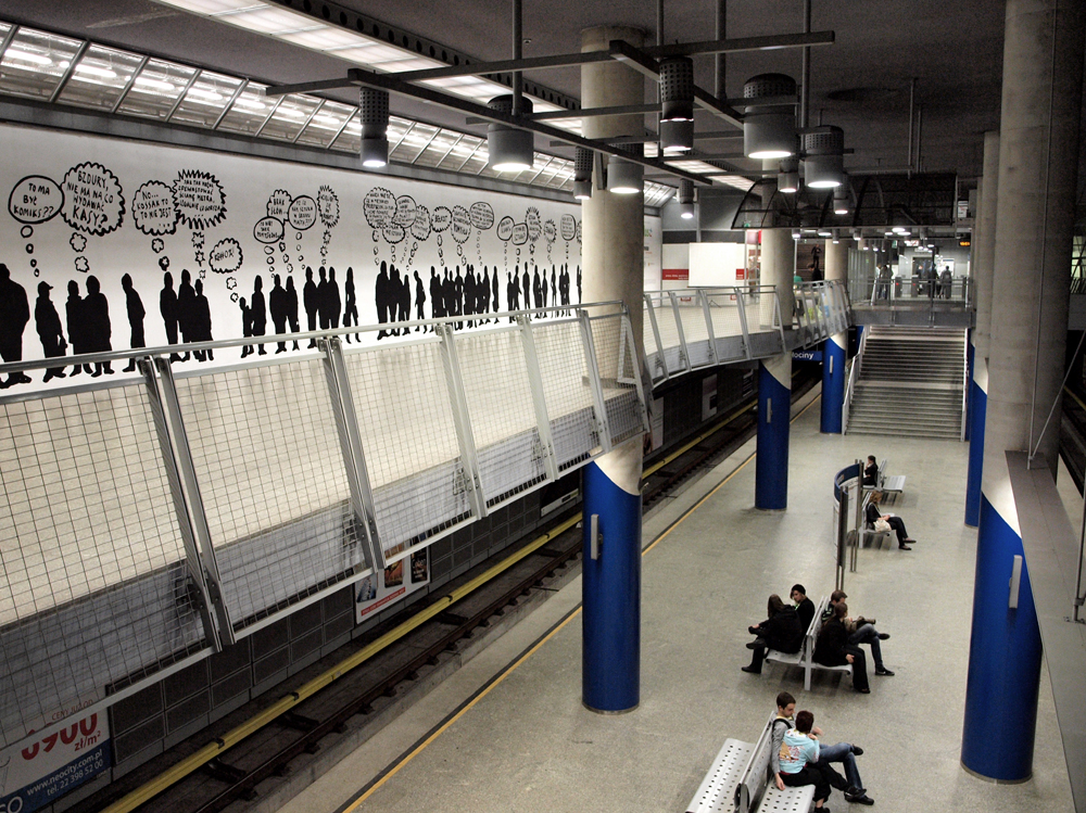 Antresola na stacji metra Marymont, maj 2011, materiał udostępniony przez organizatora