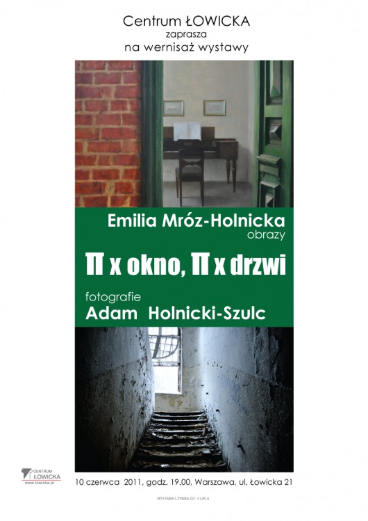 Emilia Mróz-Holnicka, Adam Holnicki-Szulc, "∏ x okno ∏ x drzwi", plakat - materiał udostępniony przez organizatora