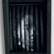 Majla Zeneli, z serii Boys-Holograms, 2011, mezzotinta, pocięty papier, drewniane pudełko, szkło, 11x14x5 cm, fot. M. Zeneli