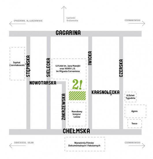 2. Sielecki Festyn Sąsiedzki - mapa, materiał udostępniony przez organizatora