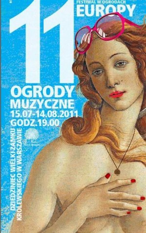 Plakat 11. Festiwal Ogrody Muzyczne