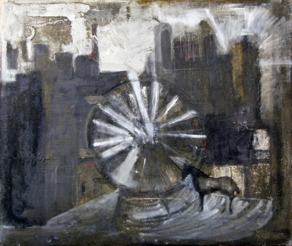 Wola –wesołe miasteczko – olej/płótnie; 68 x 81 cm; 1964; MOG/III/1/841, (własność Muzeum Lubuskie im. Jana Dekerta w Gorzowie Wlkp., Fot. Lech Dominik ©)