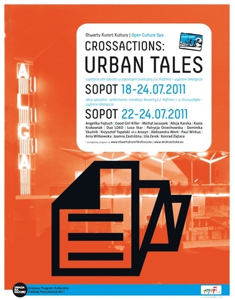 Crossactions: Urban Tales - plakat, materiał udostępniony przez organizatora