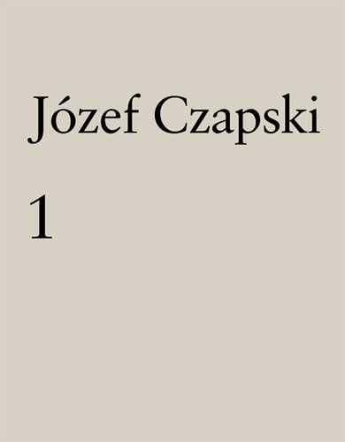 Józef Czapski Wybrane strony. Z dzienników 1942-1991 - okładka (z materiałów organizatora)