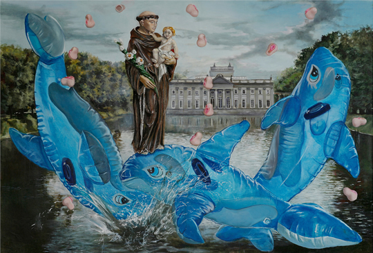 Julia Curyło "Kuszony Antoni na delfinach", 2008