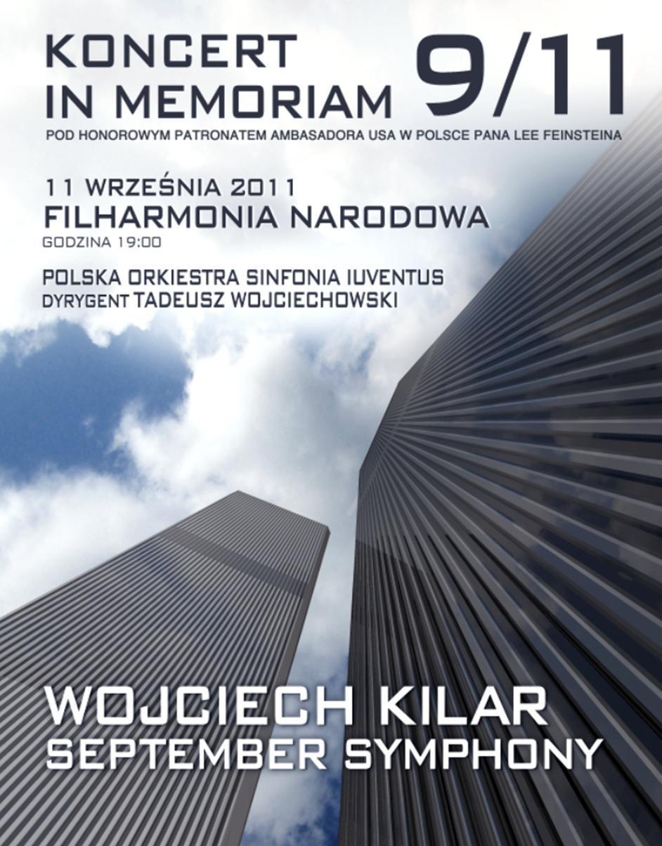 Koncert in memoriam 9/11, plakat (zdjęcie pochodzi z materiałów organizatora)