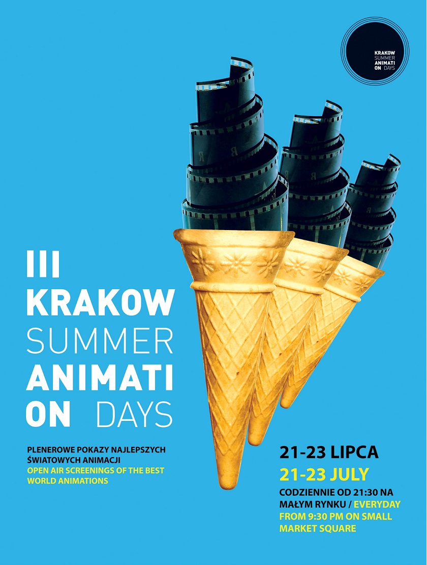 "Krakow Summer Animation Days" - plakat, materiał uostępniony przez organizatora