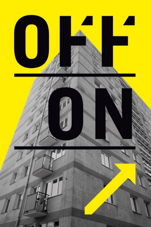 Off|On - plakat autorstwa Patrycji Orzechowskiej do projektu Off Centre w Sopocie, materiał udostępniony przz organizatora