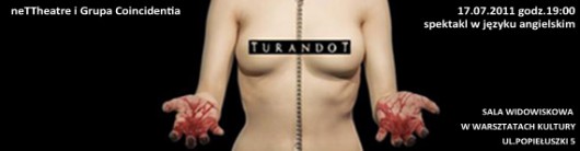 Plakat promujący przedstawienie Turandot (z materiałów organizatora)